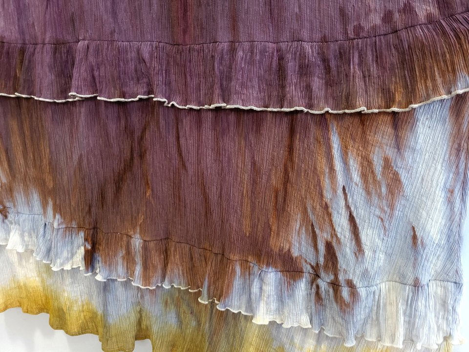 S/M Ruffled Duster, Antique Plum
