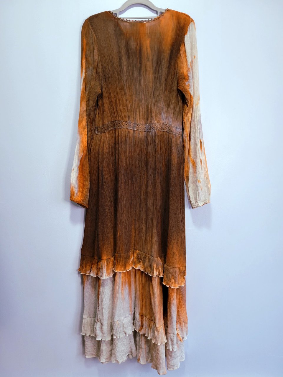 L Ruffled Duster, Cedar