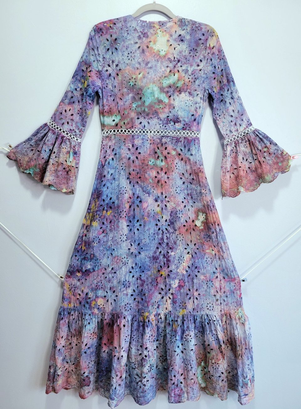 S Eyelet Duster, Strawberry Skies 