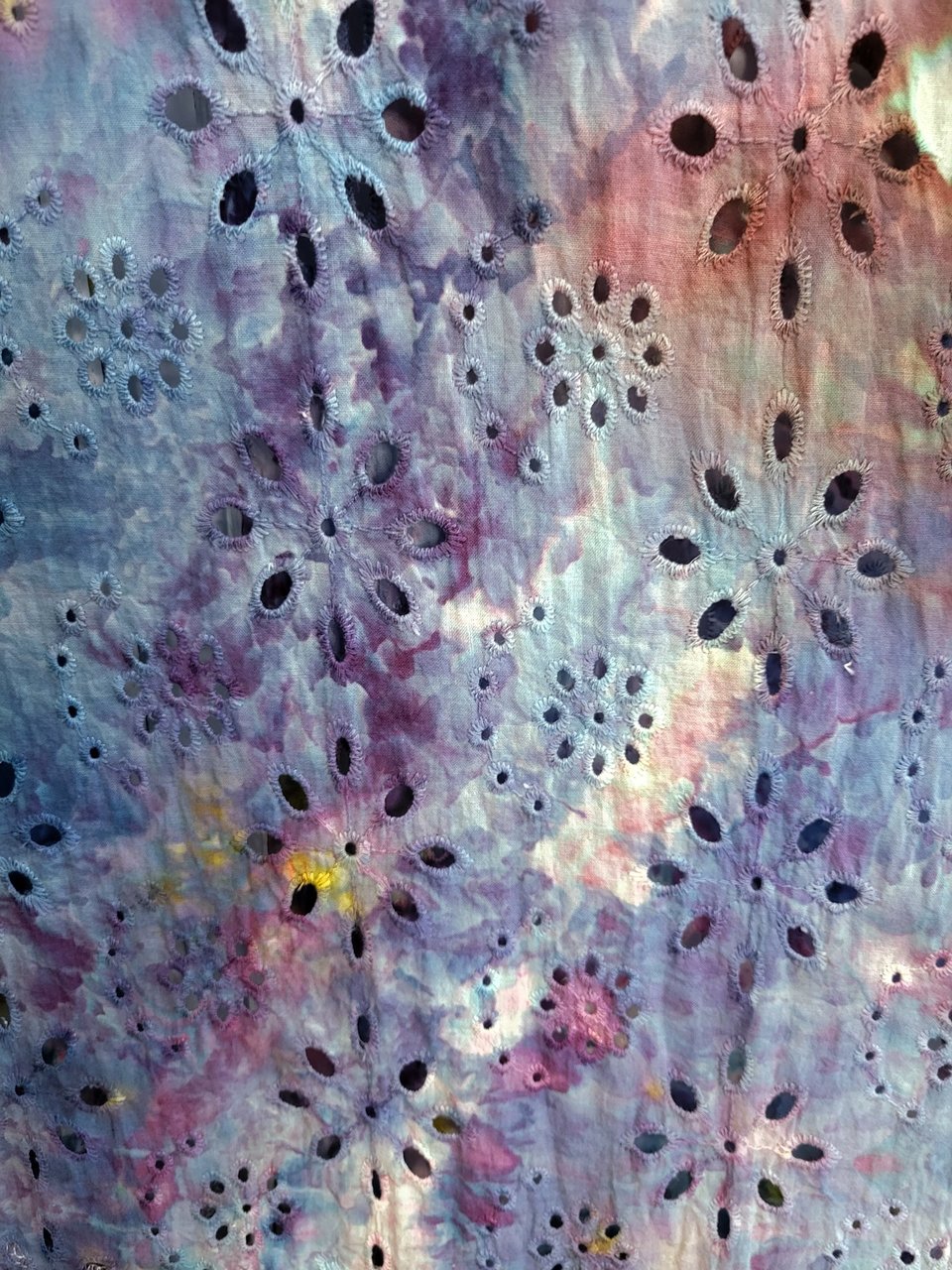 S Eyelet Duster, Strawberry Skies 