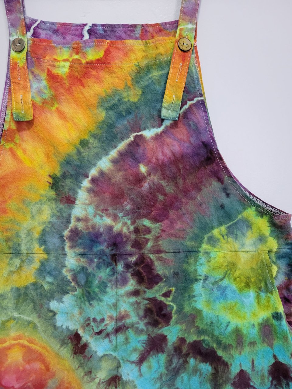 XL Romper, Capri Length, Rainbow Geode
