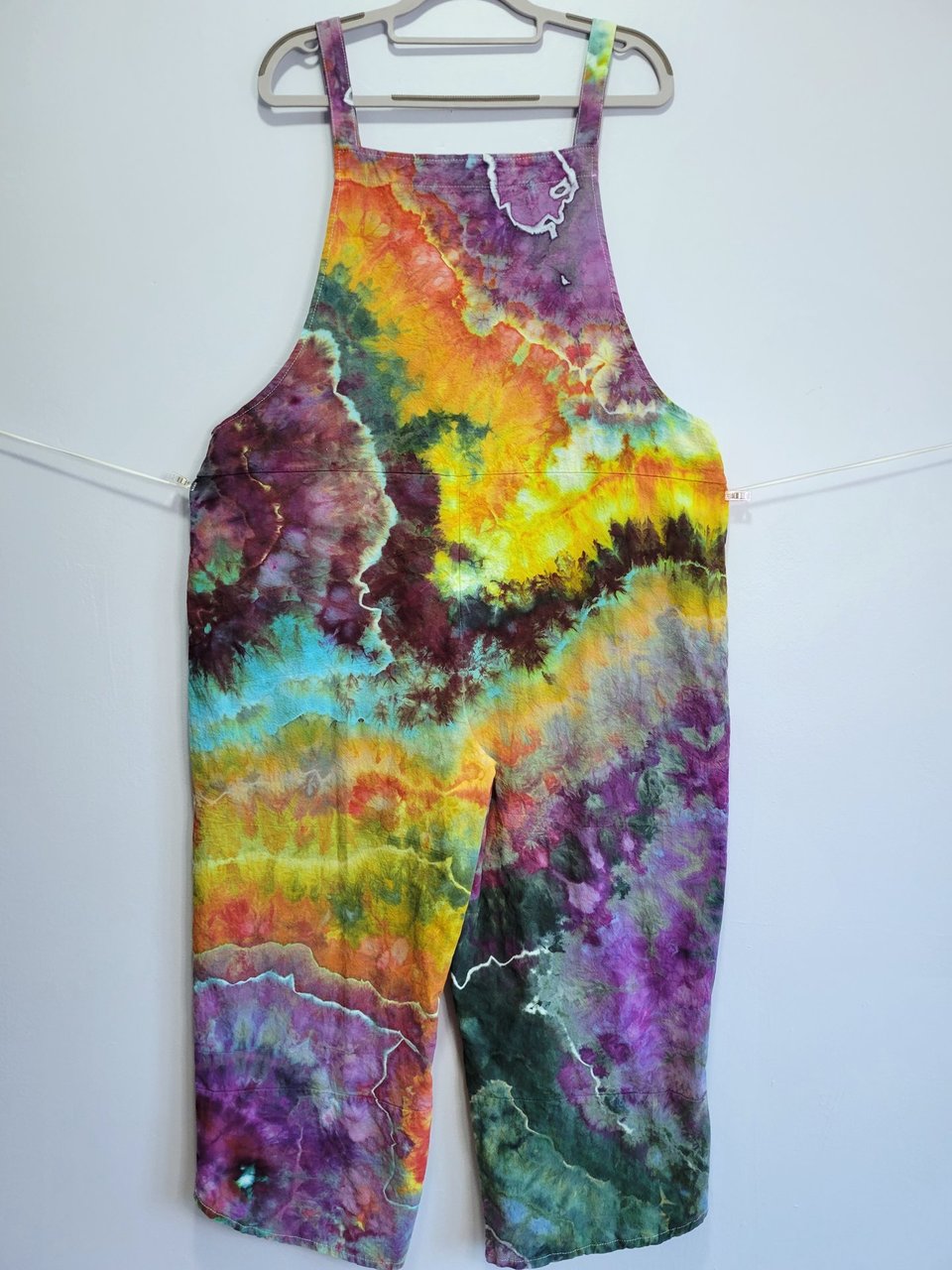 XL Romper, Capri Length, Rainbow Geode