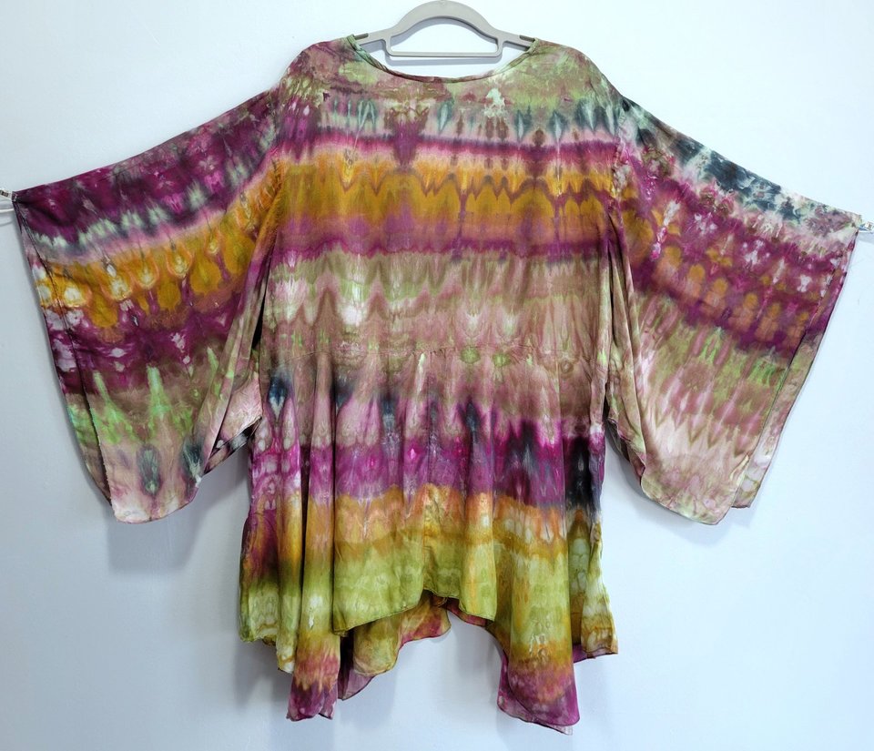 2X Kimono Sleeve Top, Earth Mother