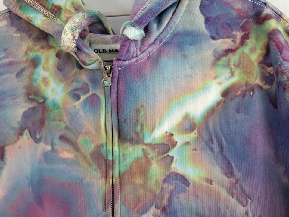 L Oversized Zip-up Hoodie, Strawberry Skies