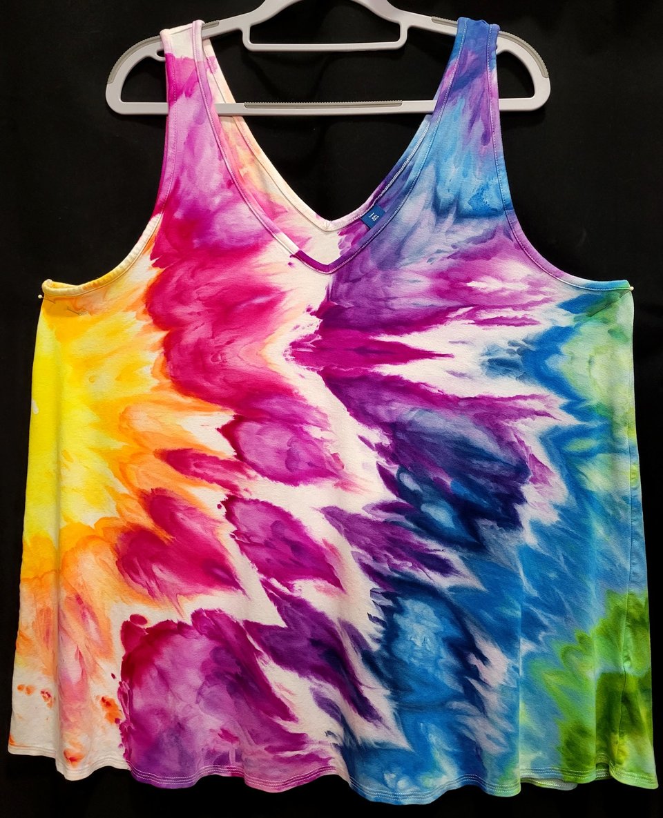 XXL Tall Luxe Tank, Rainbow Twist
