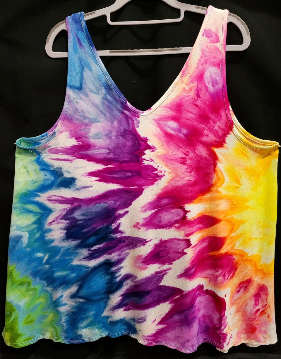 XXL Tall Luxe Tank, Rainbow Twist