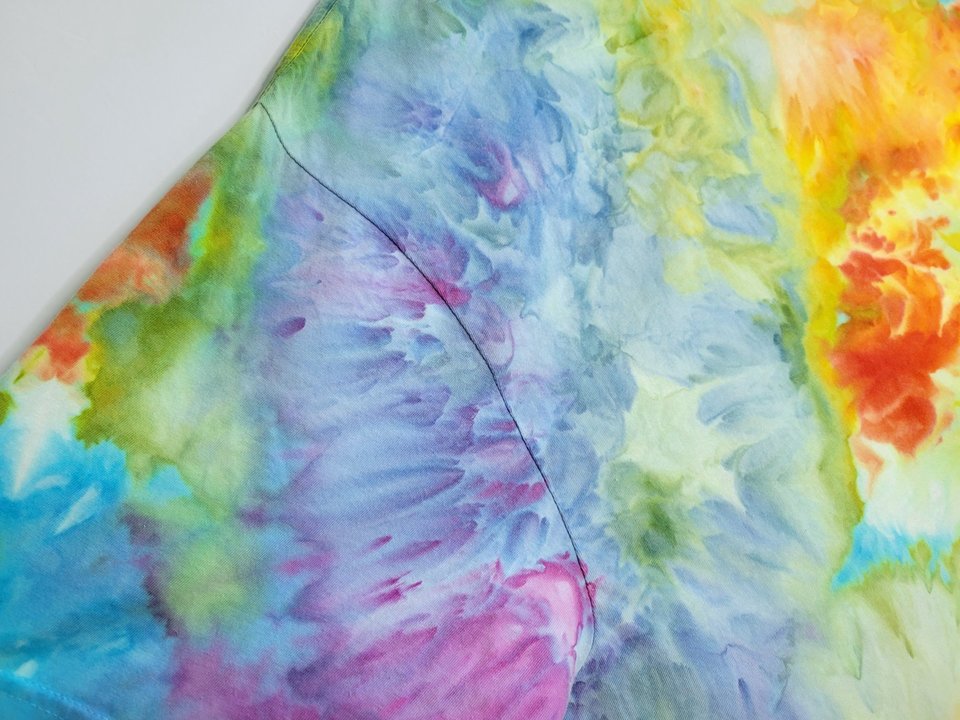 4X T-shirt, Rainbow Watercolor