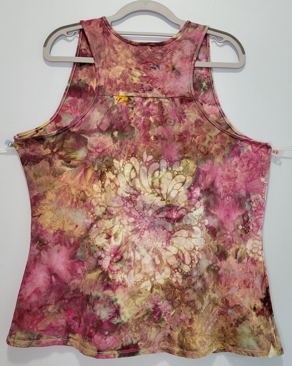 XXL Racerback Tank, Vineyard Mandala