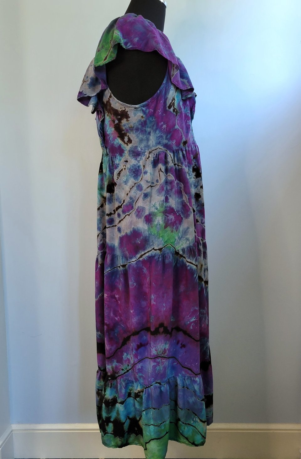 XL Flutter Sleeve Dress, Abalone