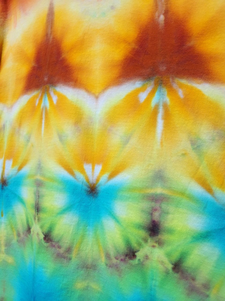 L Hooded T-shirt, Fall Shibori