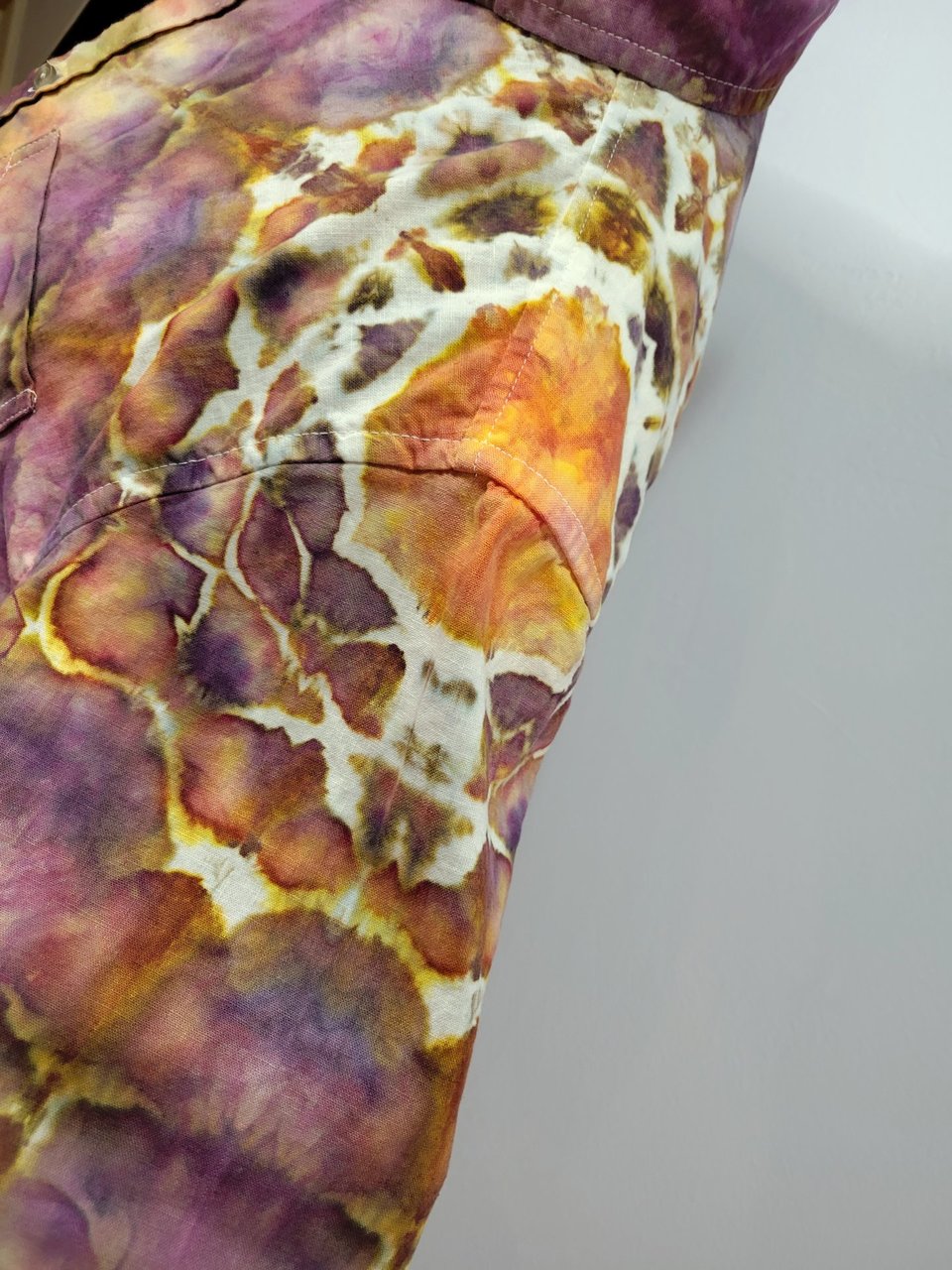L Tall Linen Blend Shirt, Fall Mandala