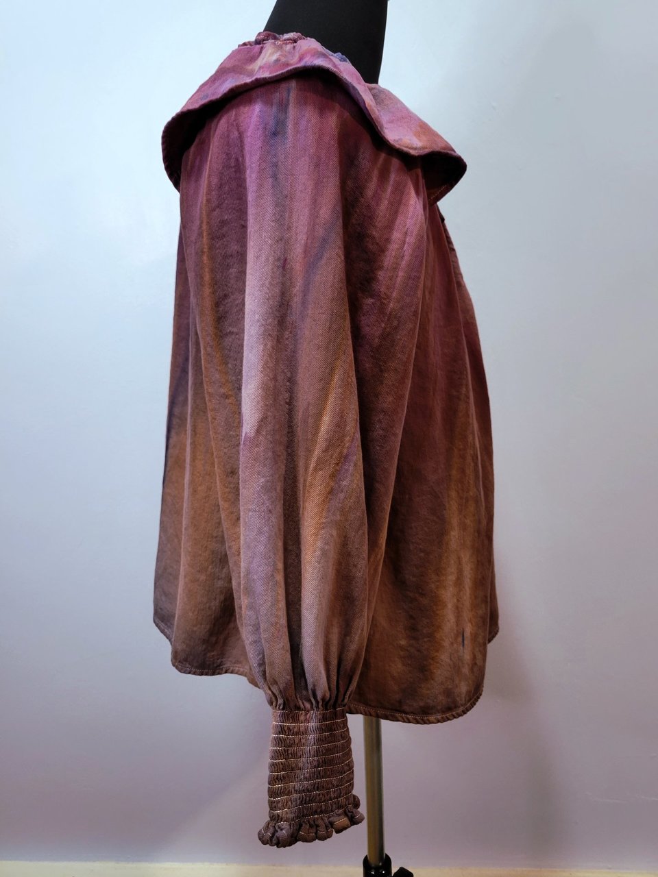 L Poet's Blouse, Plum Port