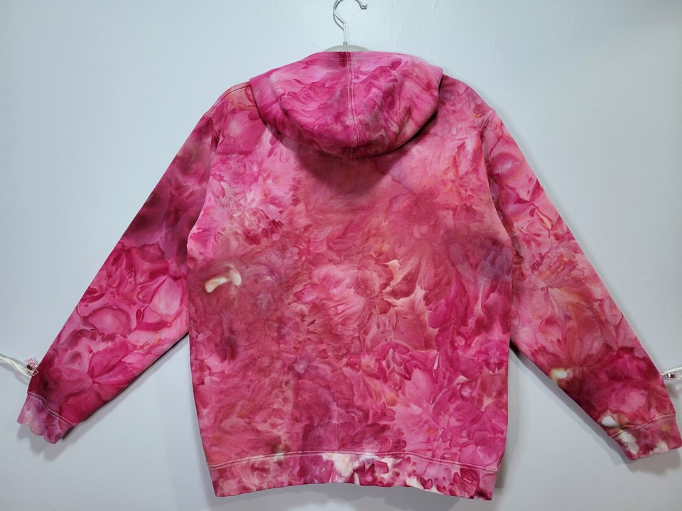 Youth XL Hoodie, Pink Watercolor