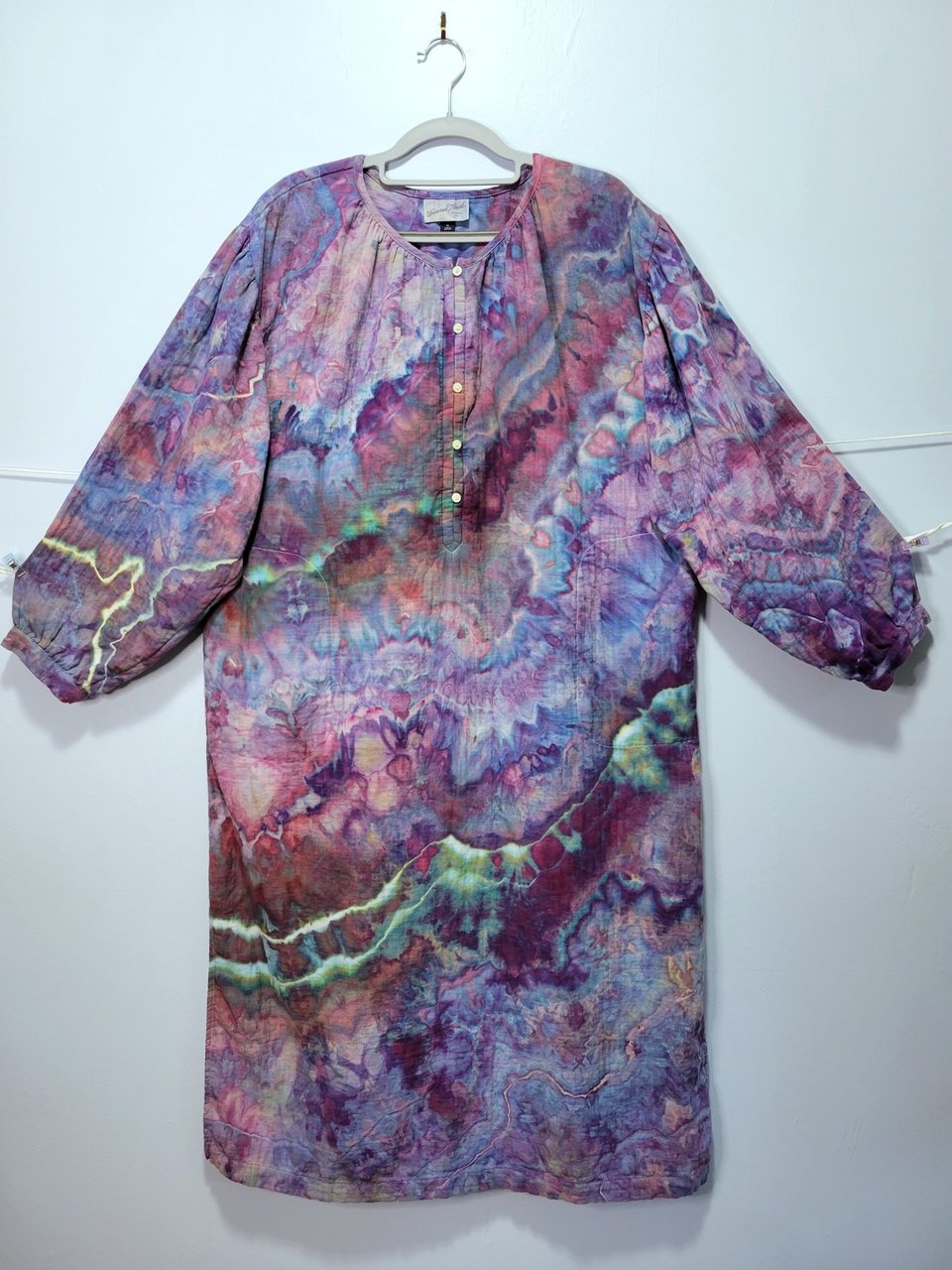 XL Double Gauze Dress, Strawberry Skies