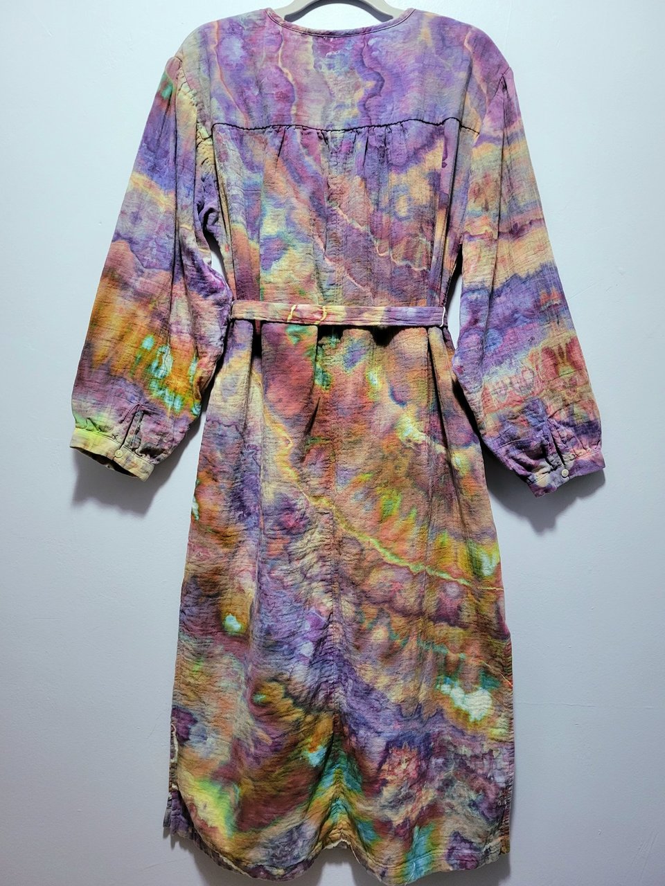 M/L Double Gauze Dress, Strawberry Dragon