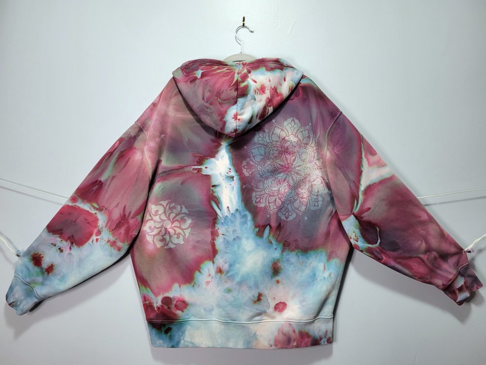 XXL Zip-Up Hoodie, Spicy Mandala Skies