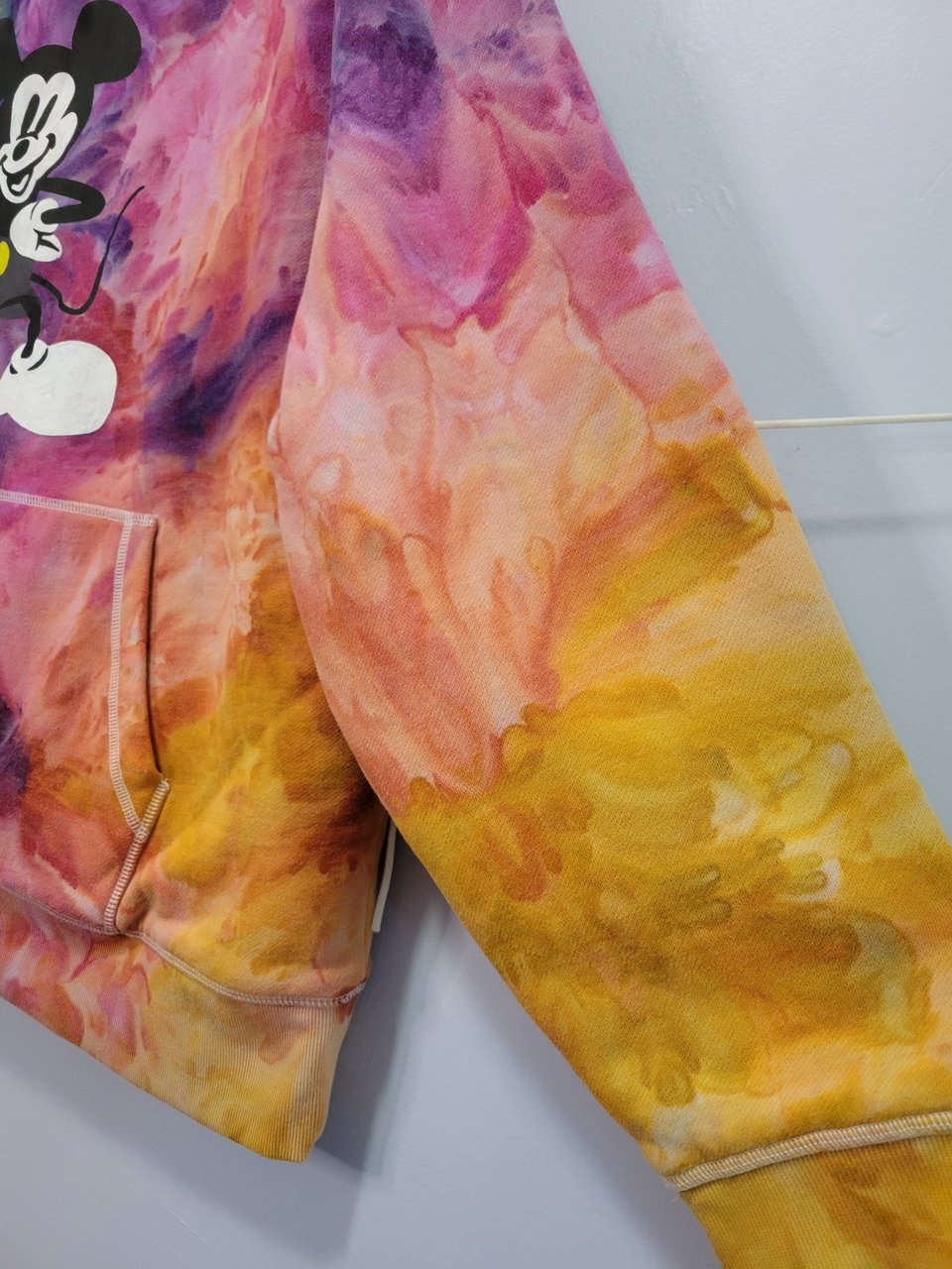 XXL Sherpa Lined Hoodie, Mickey Rainbow