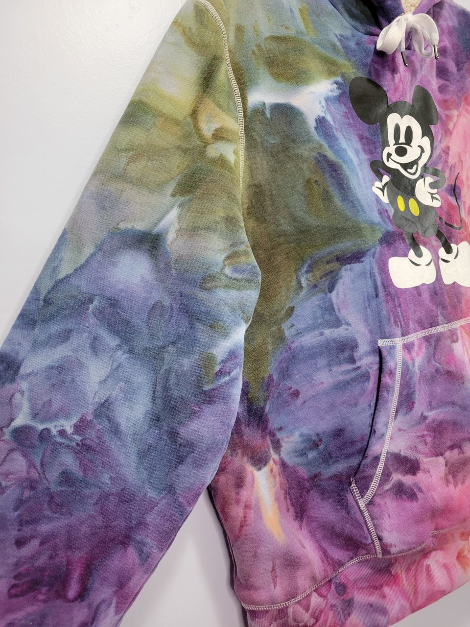 XXL Sherpa Lined Hoodie, Mickey Rainbow