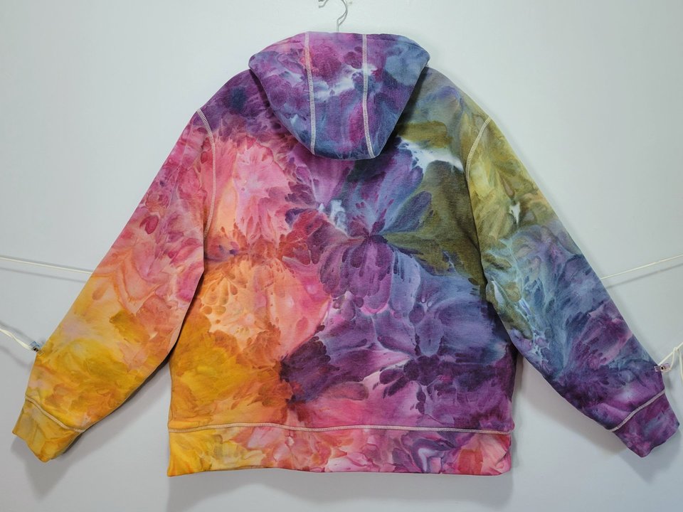 XXL Sherpa Lined Hoodie, Mickey Rainbow