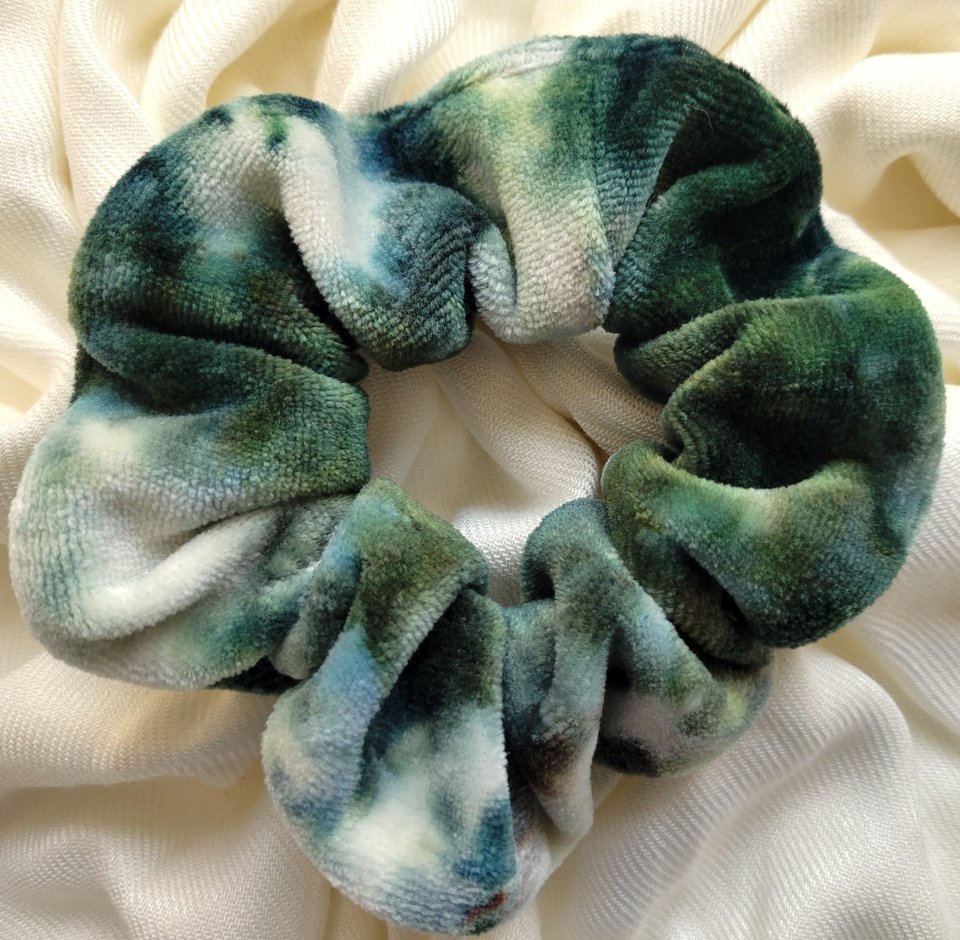 Scrunchie, Bamboo Velvet, Hunter