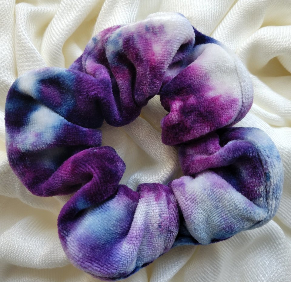 Scrunchie, Bamboo Velvet, Purples