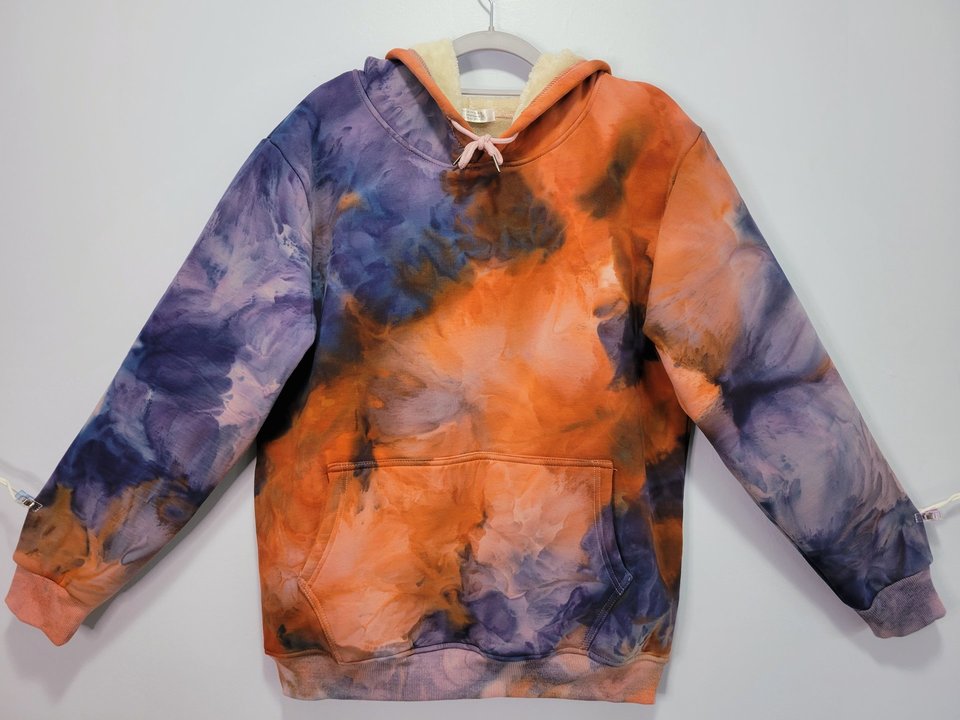 M Velour Hoodie, Sapphire Marmalade