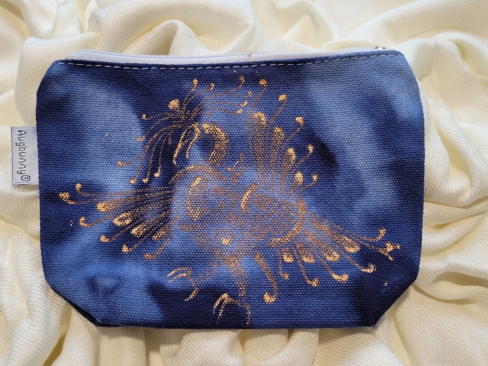 6" x 4.5" Zip Pouch, Norse Bird
