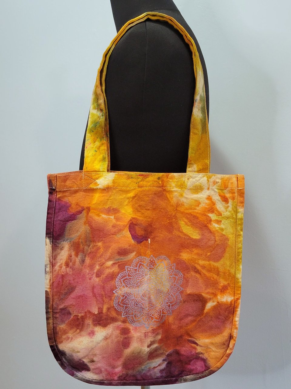 Organic Canvas Tote, Fall Mandala