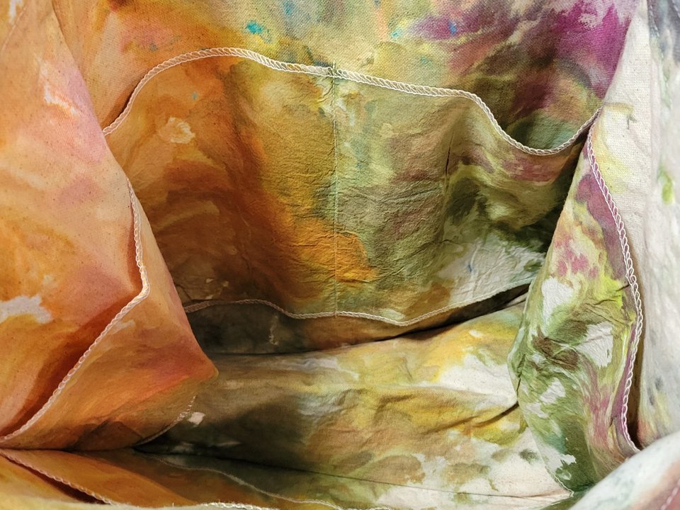 Organic Canvas Tote, Forest Mandala