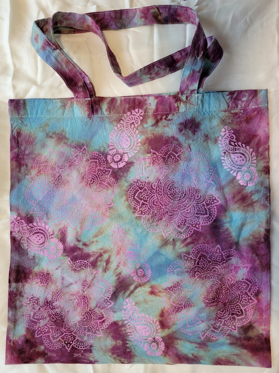 14" Tote, Pink Mandala