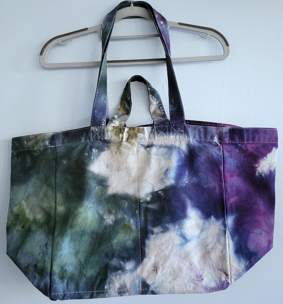 Tote Bag, Grocery or Craft, Cool Spectrum