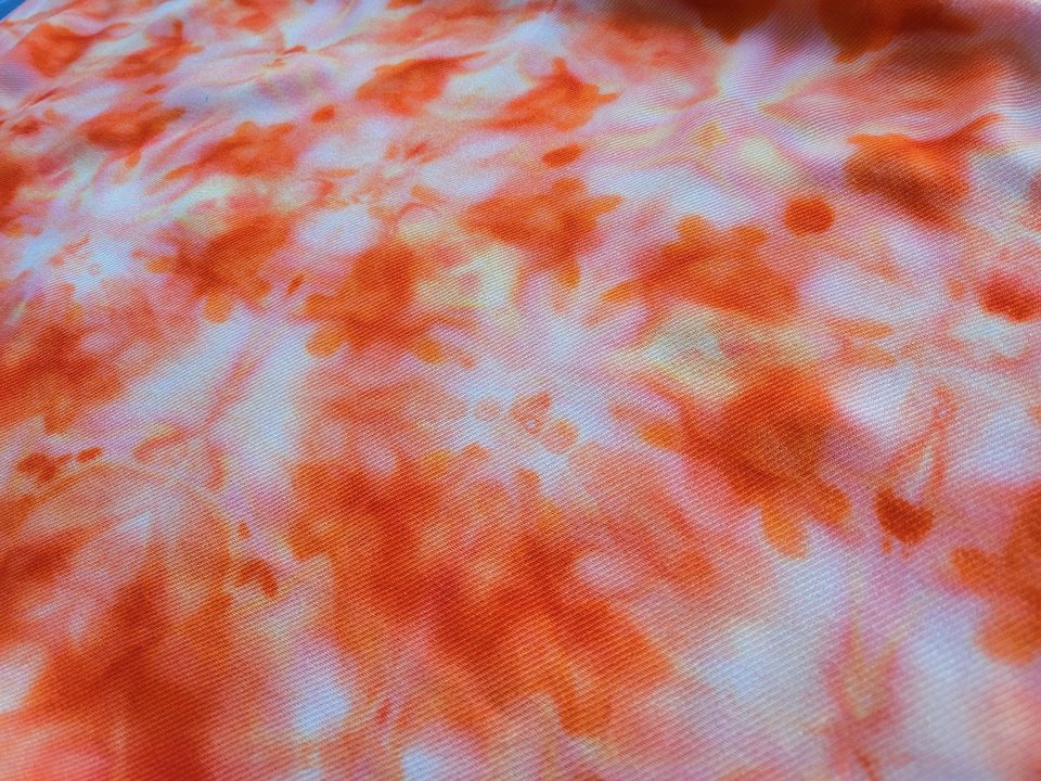 Shawl, Viscose, Flamingo Shibori
