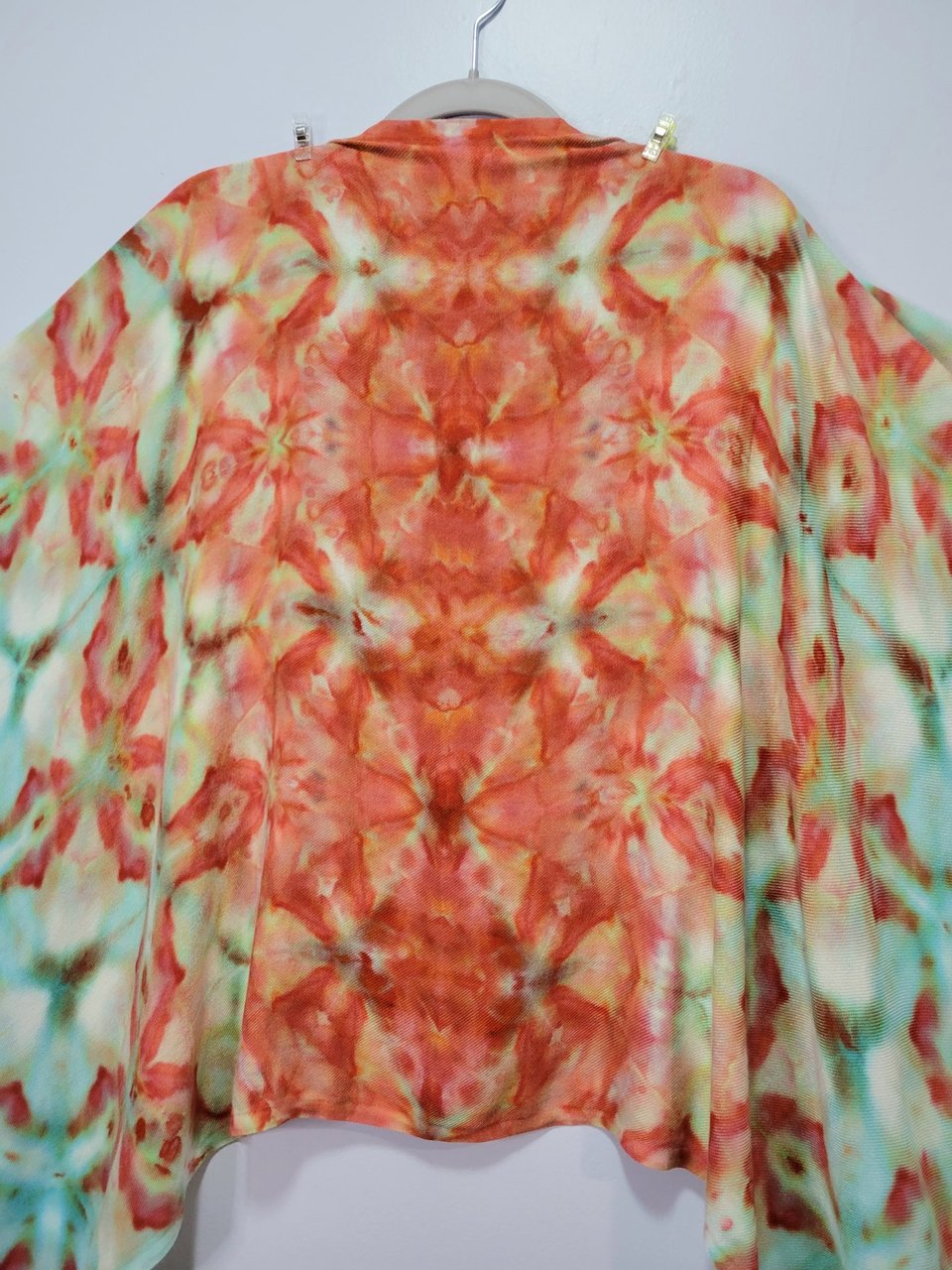 Shawl, Viscose, Tropical Shibori