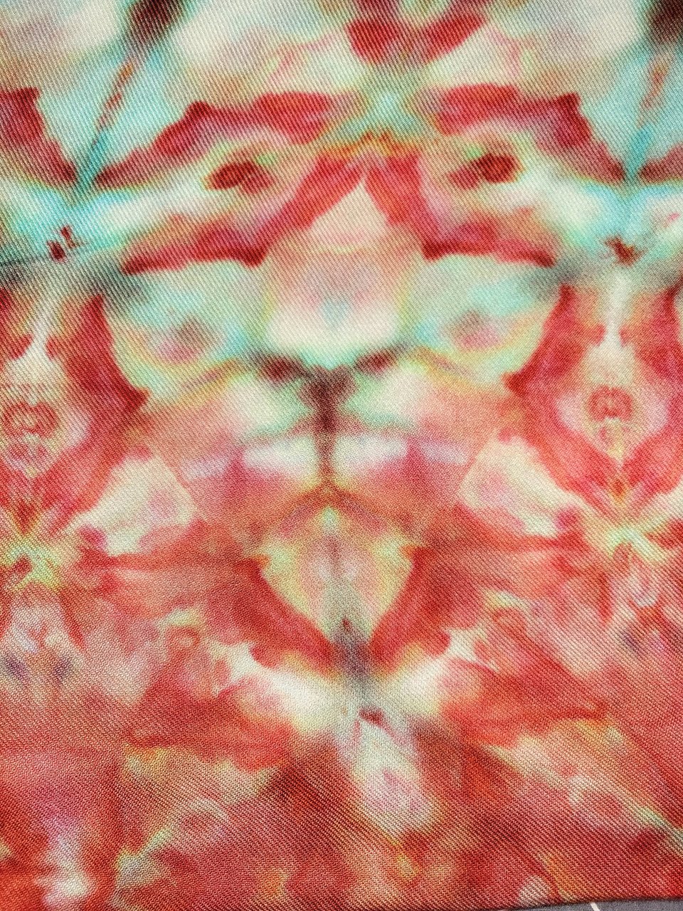 Shawl, Viscose, Tropical Shibori