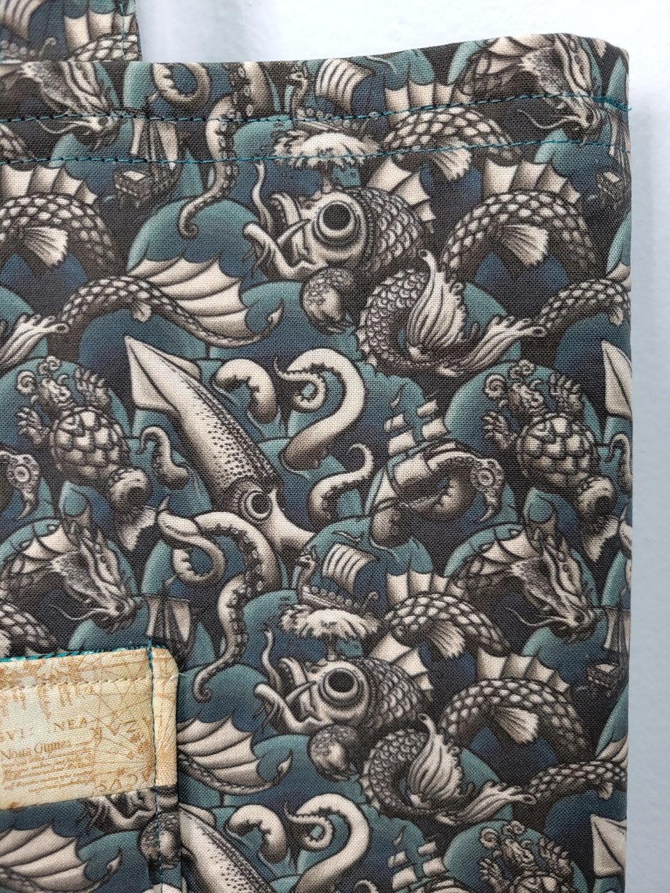 Tote Bag, Sea Monsters