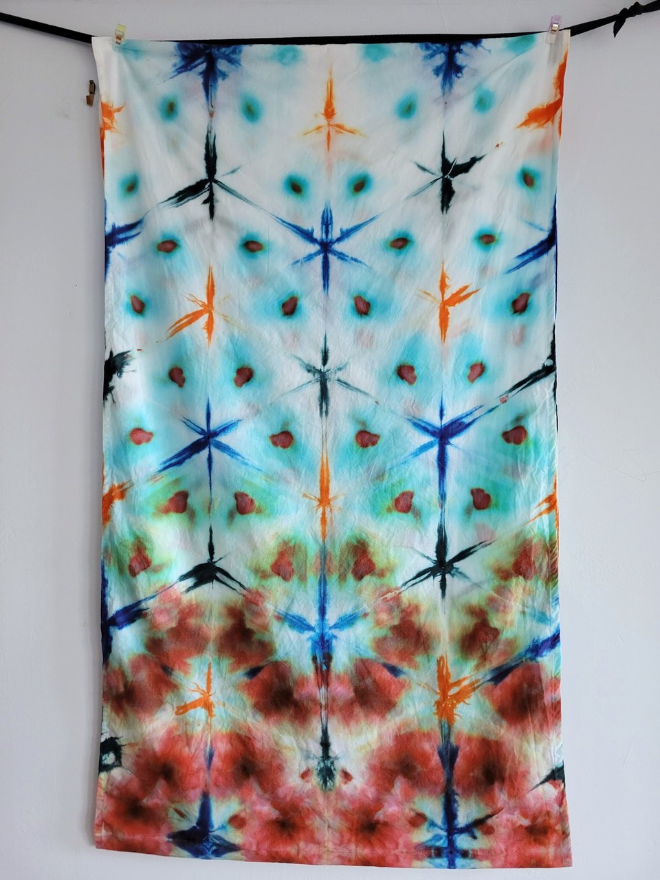Infinity Scarf, Rayon, Tropical Shibori