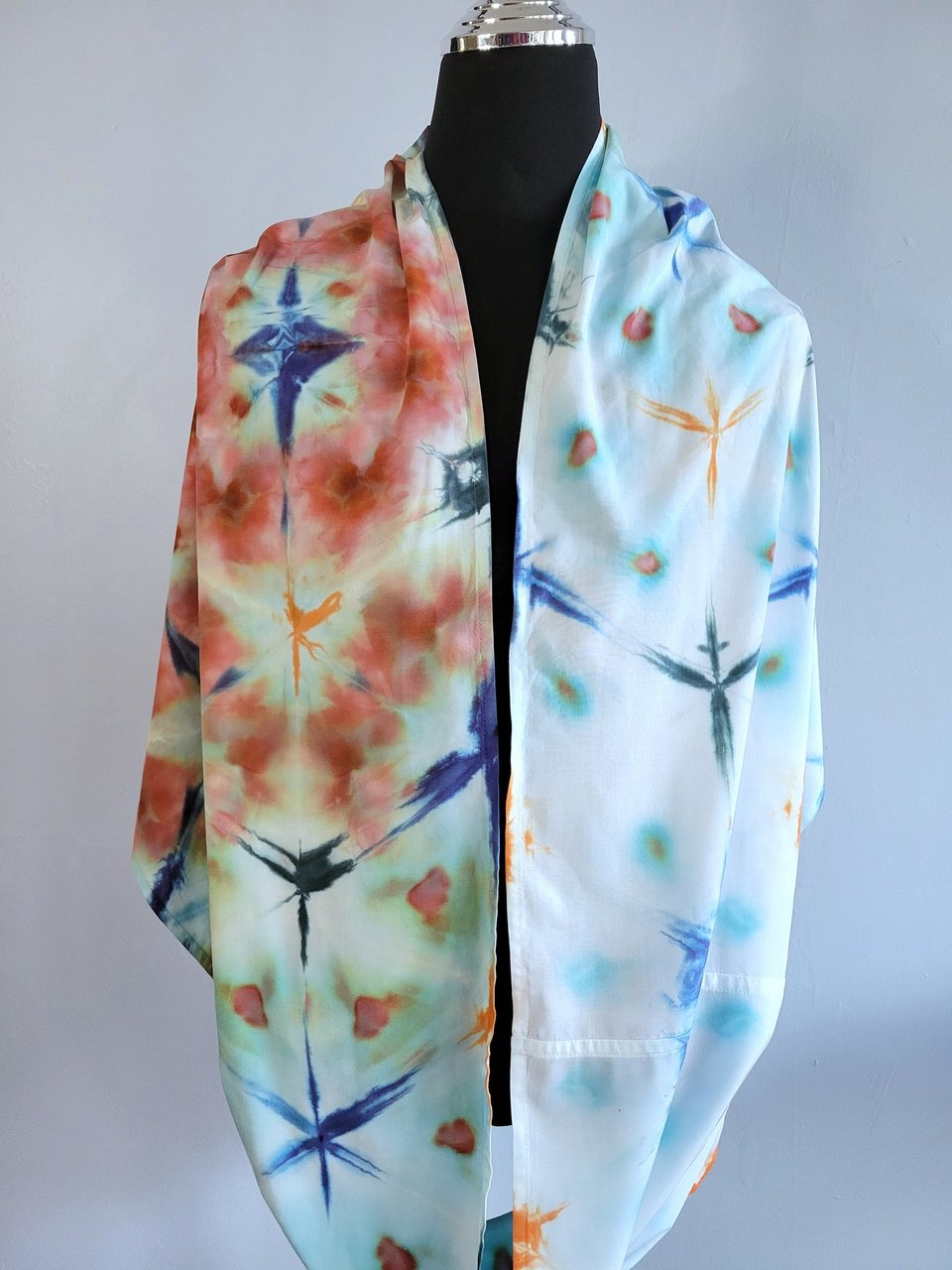 Infinity Scarf, Rayon, Tropical Shibori