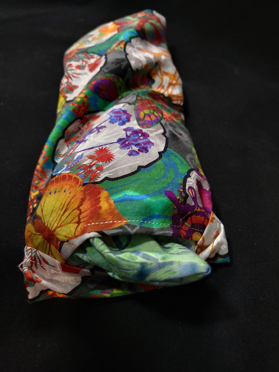 Eye Pillow, Orange & Jade Butterflies