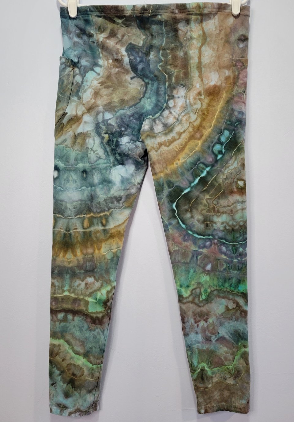 XL Bamboo Pocket Leggings, Teal Desert
