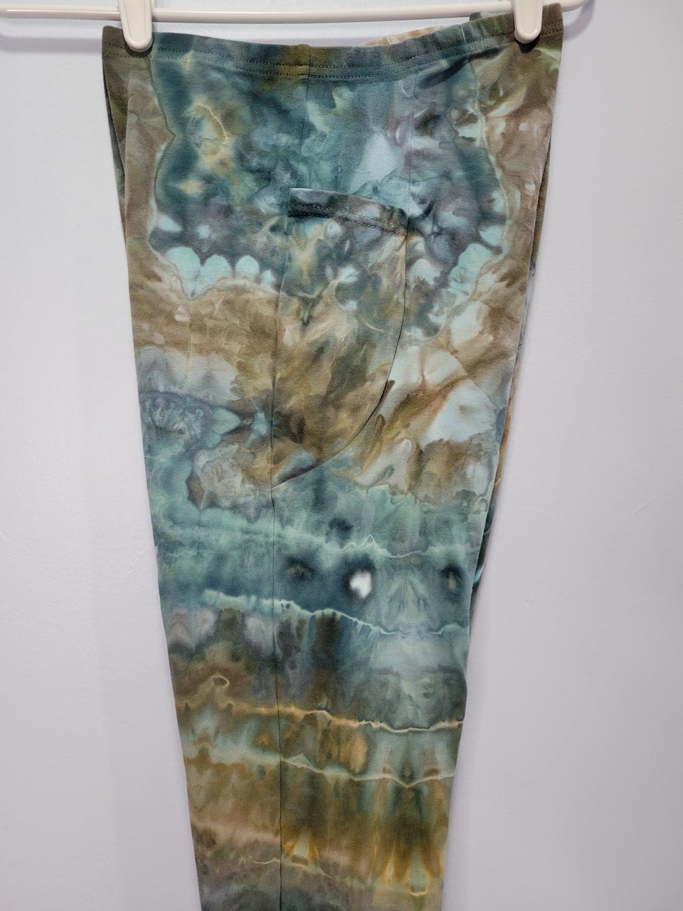 XL Bamboo Pocket Leggings, Teal Desert