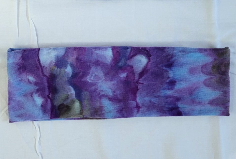 Headband, Purple Blue Twist
