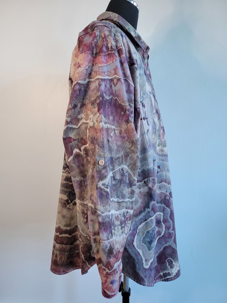 2X Tunic Shirt, Dusty Rose Geode