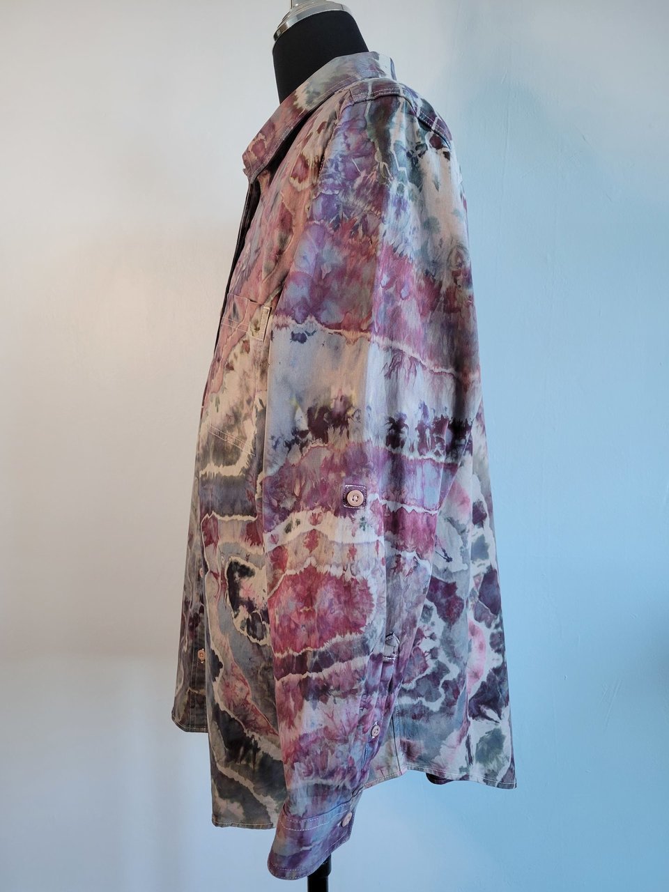 2X Tunic Shirt, Dusty Rose Geode