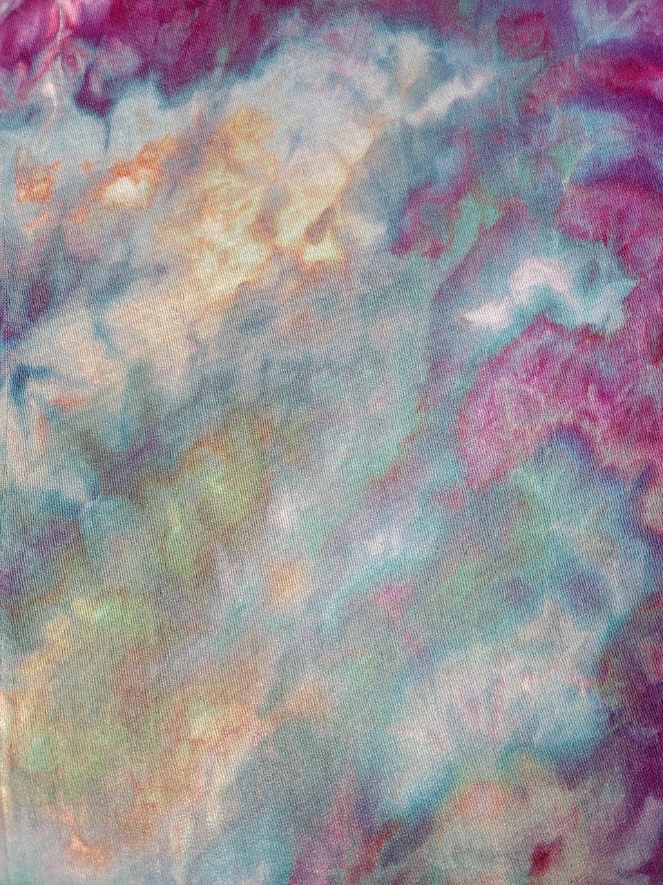 Shawl, Bamboo, Strawberry Skies Watercolor