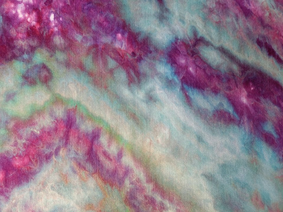 Shawl, Bamboo, Strawberry Skies Watercolor