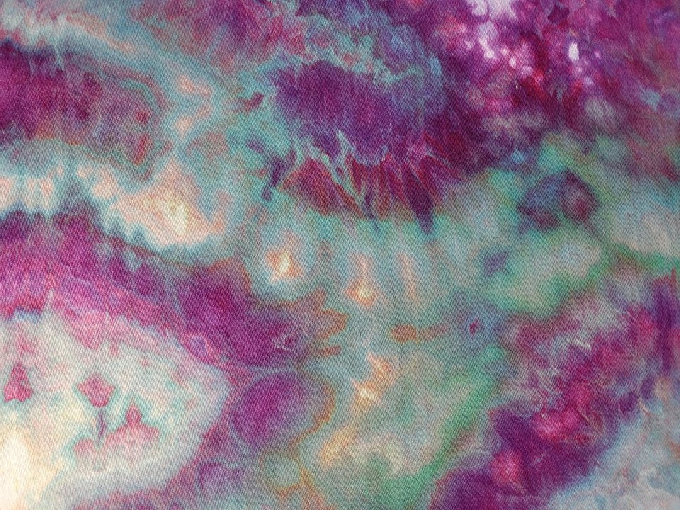 Shawl, Bamboo, Strawberry Skies Watercolor