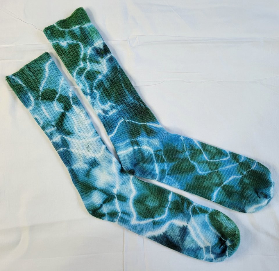 Socks, Bamboo, size 11-13, Sea Waves
