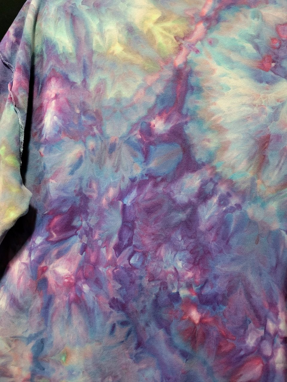 XL/2XL Mock Neck French Terry Pullover, Strawberry Skies