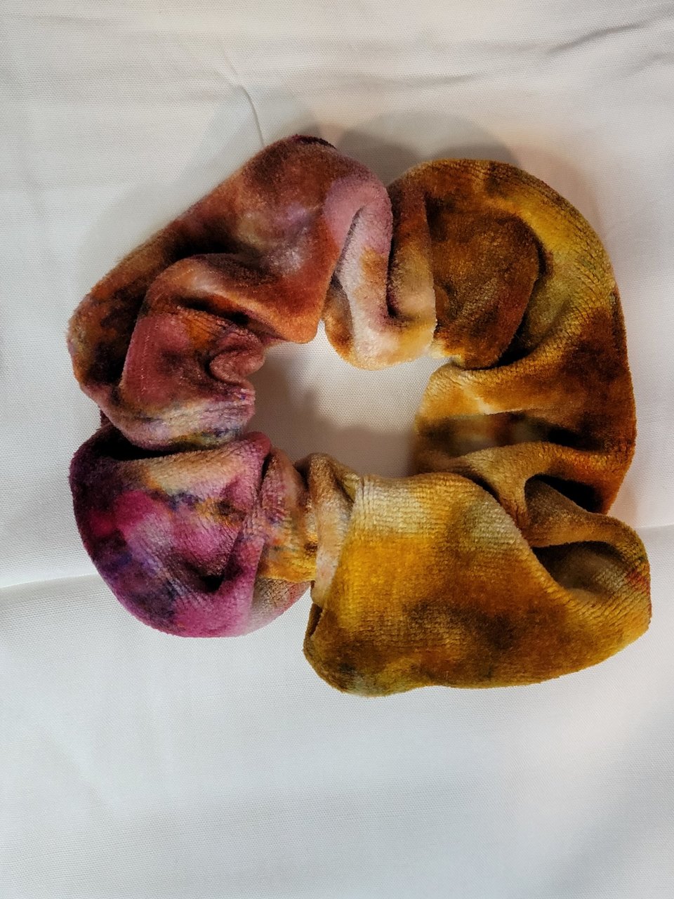 Scrunchie, Red & Gold