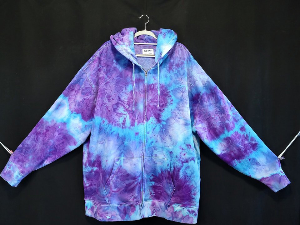 XXXL Tall Zip-Up Hoodie,  Cosmic